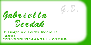 gabriella derdak business card
